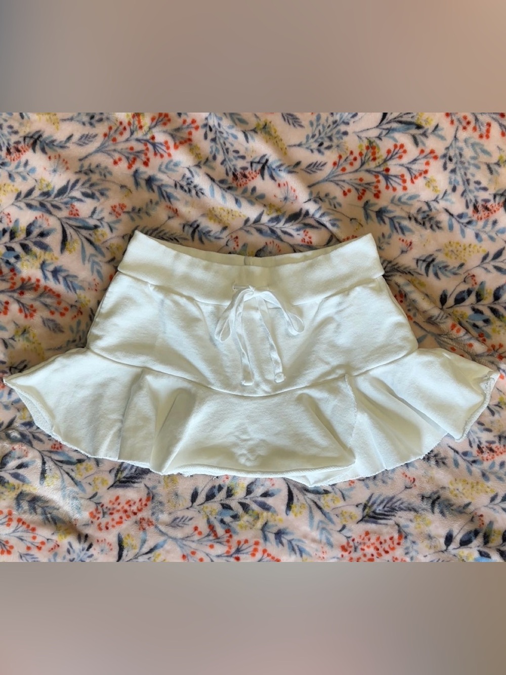 Brandy Melville White Mini Skirt